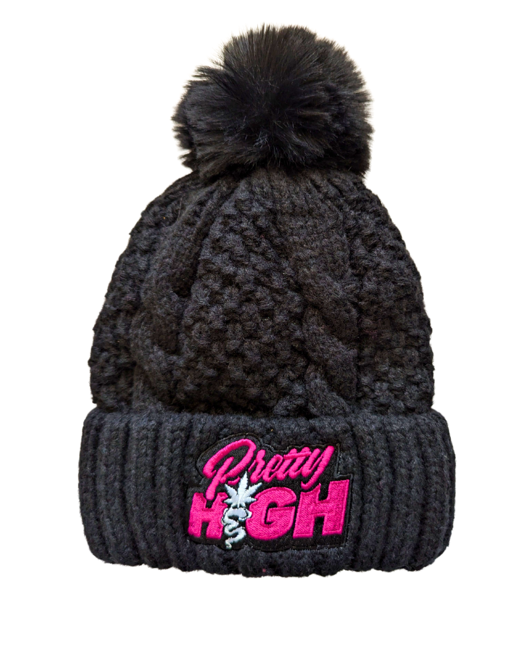 Skullie Beanie Hat with Pom Pom